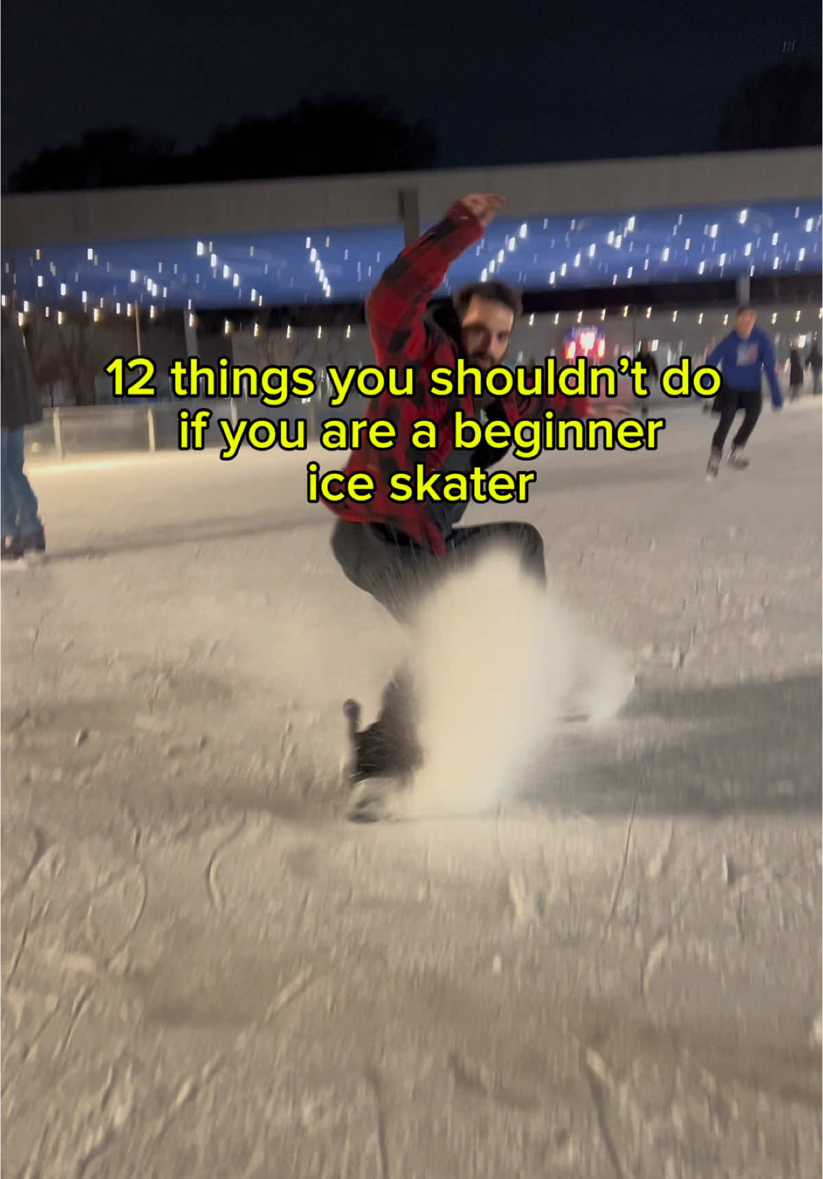 Things you shouldnt do if you are a beginner ice skater  #niklaus_prosper #skating #skate #figureskating #iceskate #IceSkating #hockey #tutorial 