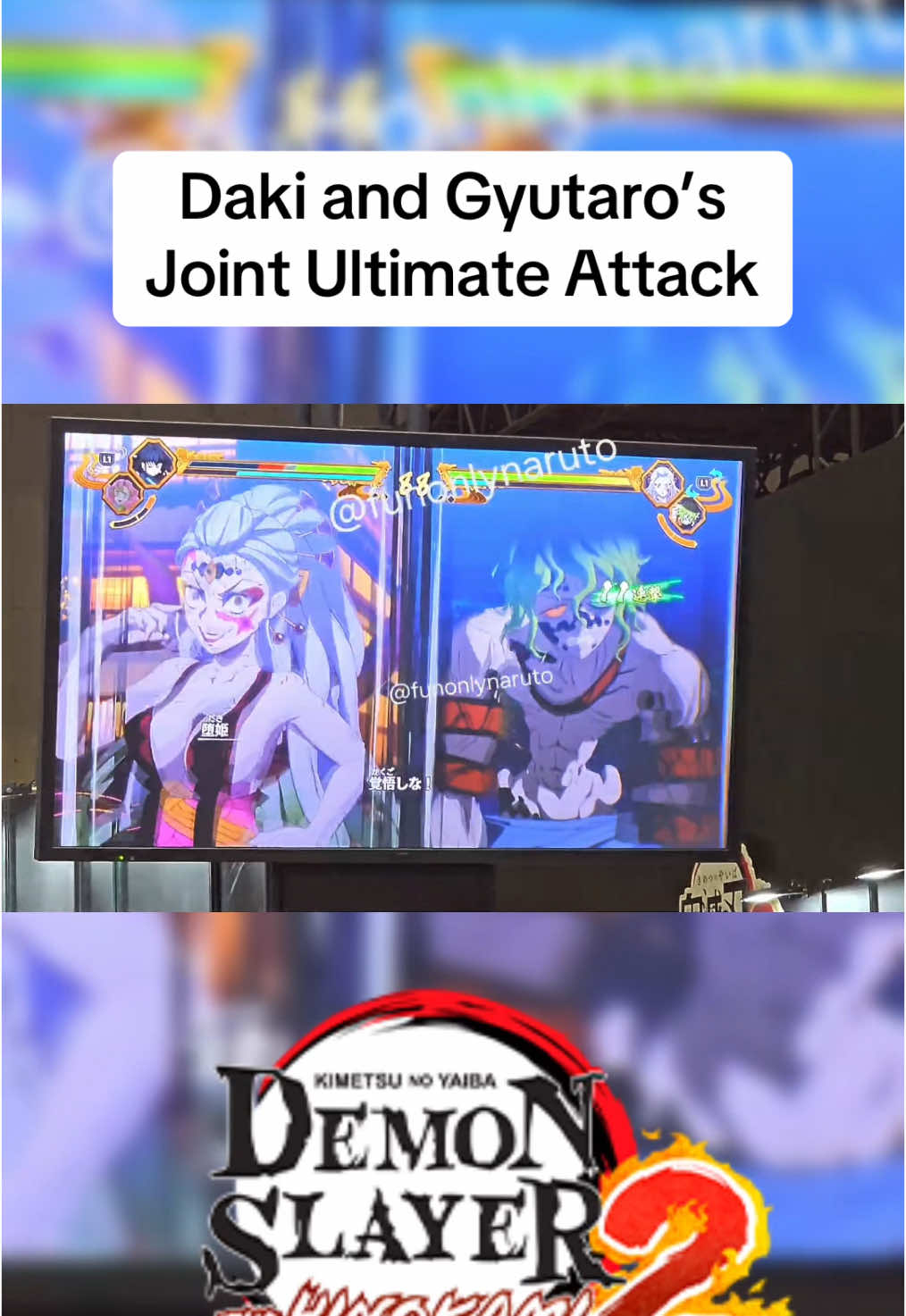 Daki and Gyutaro’s Joint Ultimate Attack In the new demon slayer game (Demon Slayer The Hinokami Chronicles 2) Shoutout to FunOnlyNaruto on Twitter #demonslayer #demonslayerthehinokamichronicles #hinokamichronicles #dshc #ayeThatsAaron #demonslayerthehinokamichronicles2 #fyp 