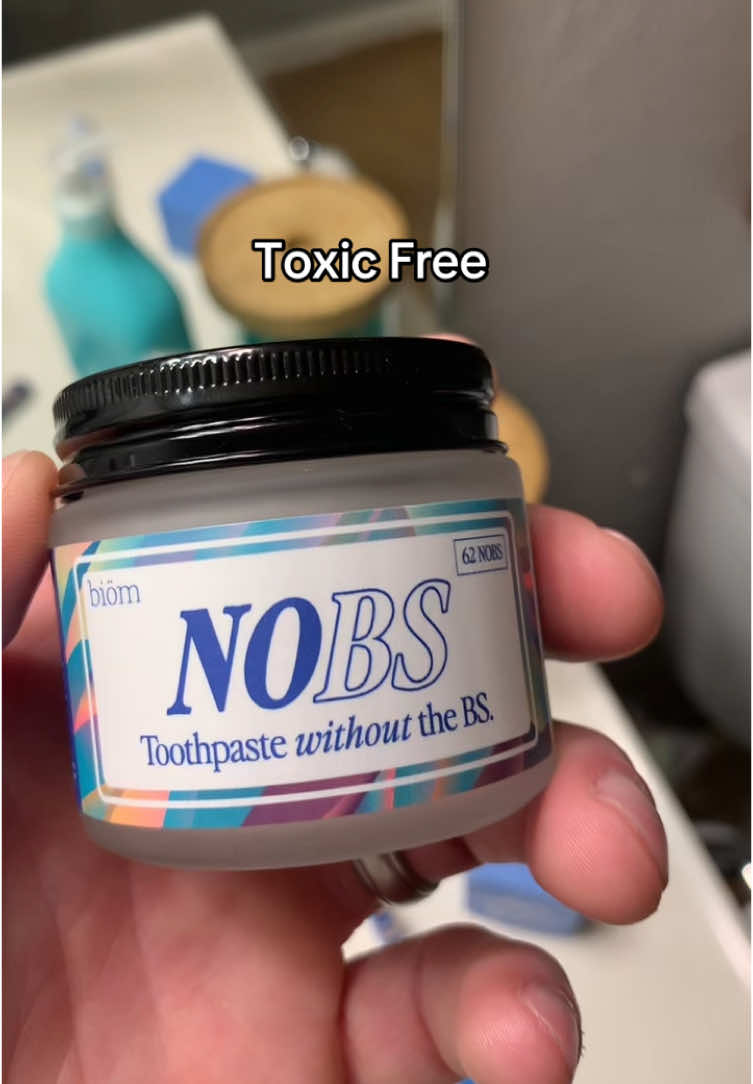 Stop using toxic toothpaste everyday #nobs #nobstoothpaste #toothpaste #dental #teethcare #toxicfree #tiktokshopfinds 