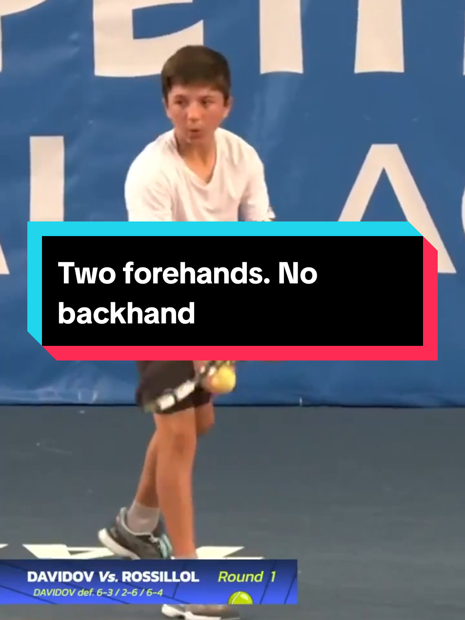 Two forehands. No backhand. Two great points from ambidextrous Teo Davidov during @LesPetitsAs 2024, the most prestigious U14 tournament in the world. One of the best (most viewed) videos of the year. #bestof2024 🎥 lespetitsas   #tennis #tennislegend #tenis #lespetitsas #petitsas #teodordavidov #ambidextrous #tennismatch 