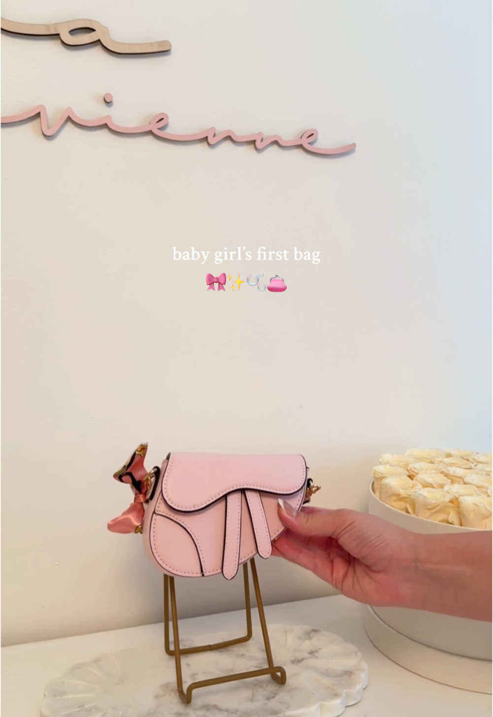 The first purchase I made after finding out I was pregnant with a baby girl! Her little pink bag 👛  #babygirl #girls #girlmom #babiesoftiktok #pinkaesthetic #aesthetic #bag #foryoupage #trend 