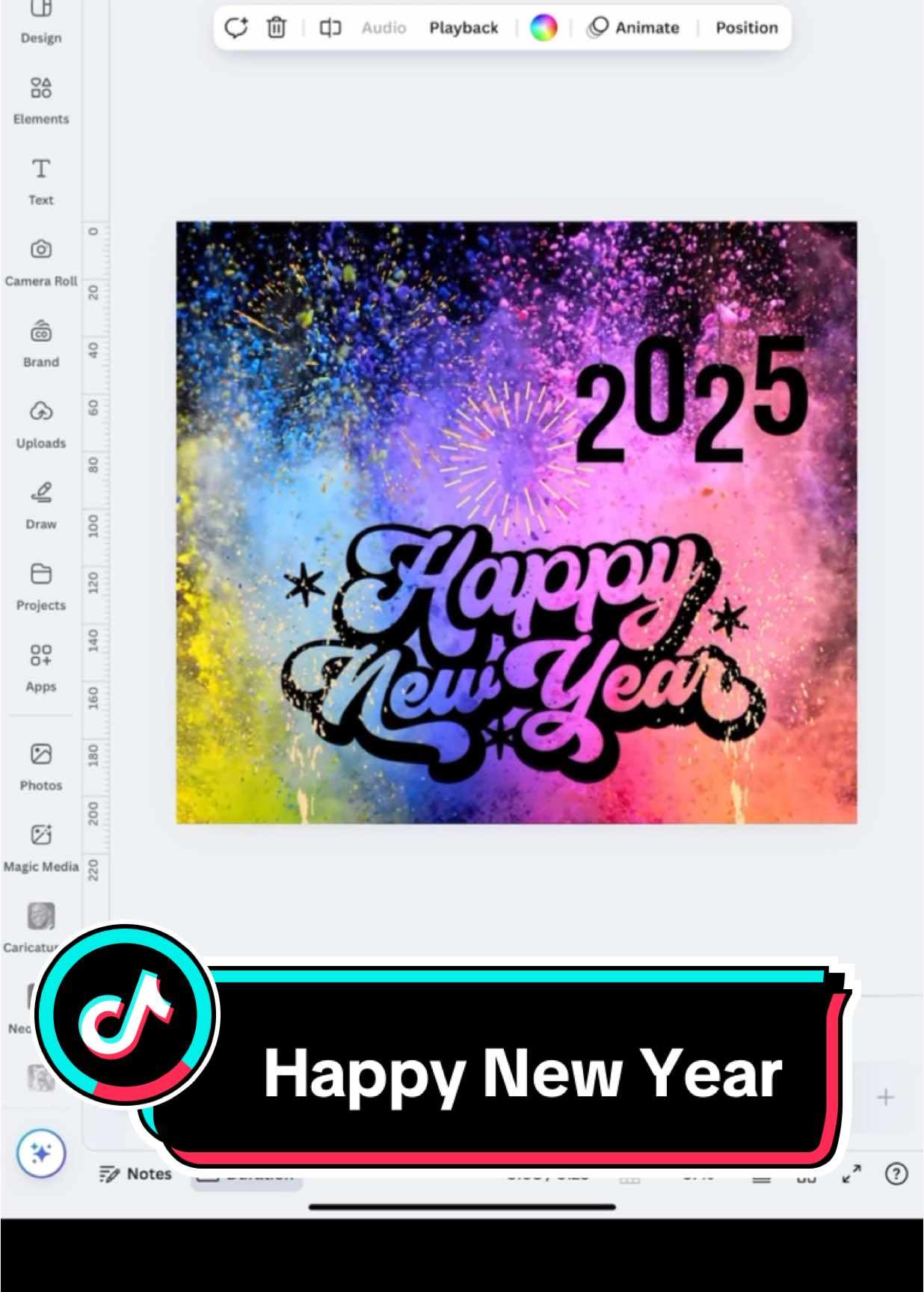 Happy New Year / Canva #42 #canva #canvatips #canvatutorial #graphicdesign #canvahacks #digitalmarketing #canvaanimation #canvaelements #happynewyear 