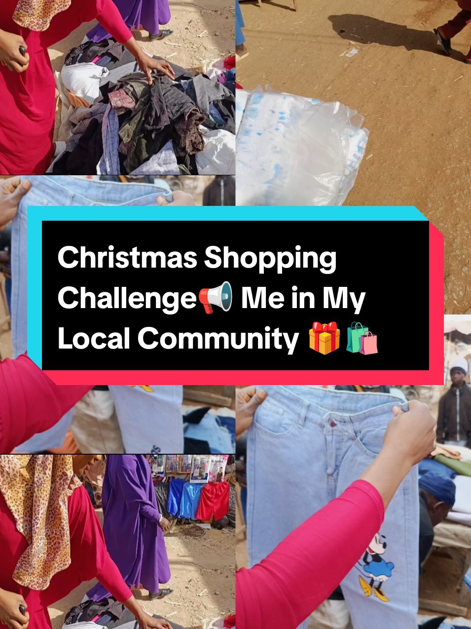 Christmas Shopping Challenge📢 Me in My Local Community 🎁🛍️ 🎁🛍️#christmas #shopee  #challenge #fyp 