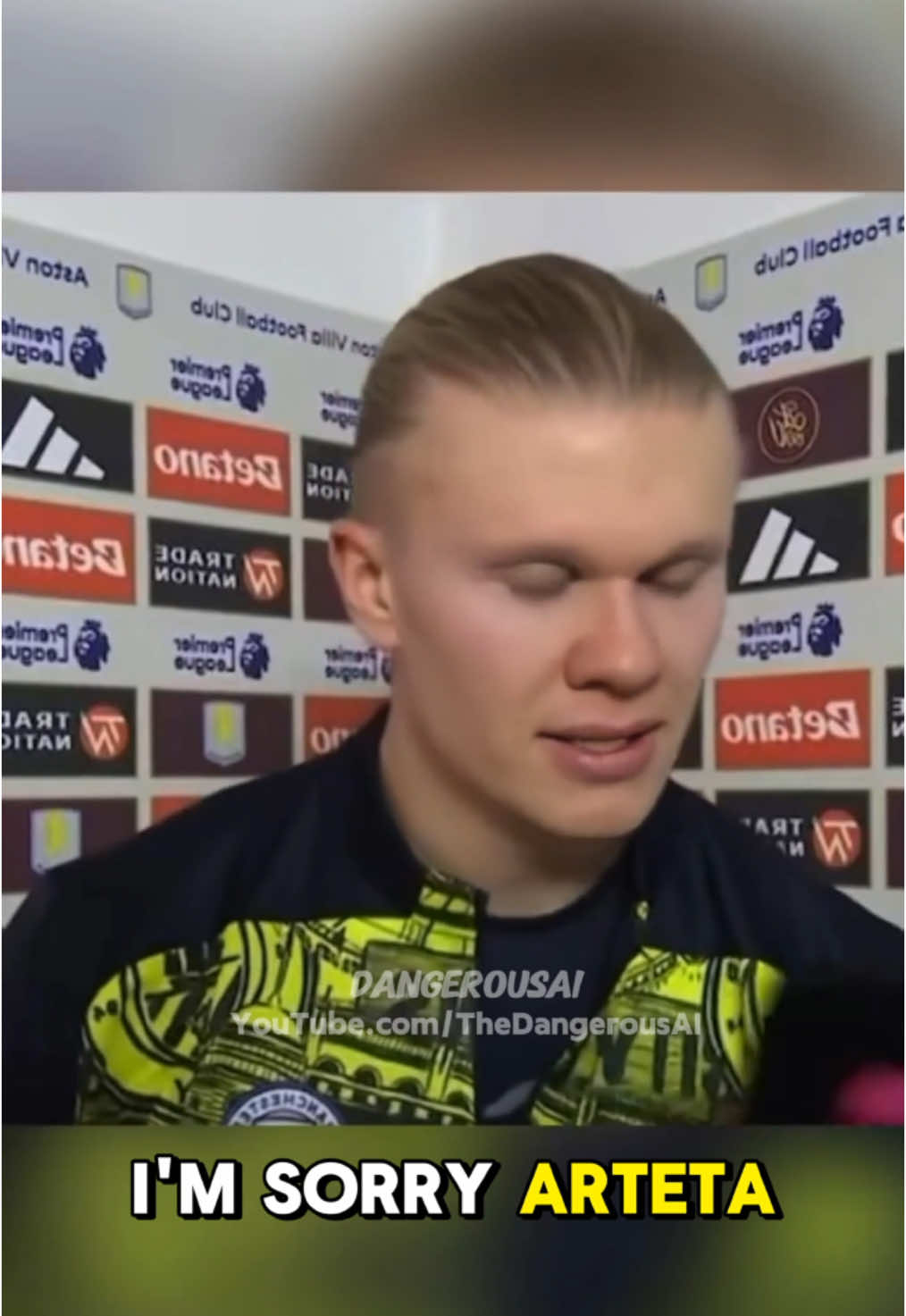 Erling Haaland APOLOGIZES to Arteta after Manchester City lose yet again 😳 #pepguardiola #mancity #manchestercity #epl #PremierLeague #astonvilla #interview #ai #football #Soccer #shorts #haaland #kylewalker #unaiemery #philfoden #arteta #erlinghaaland