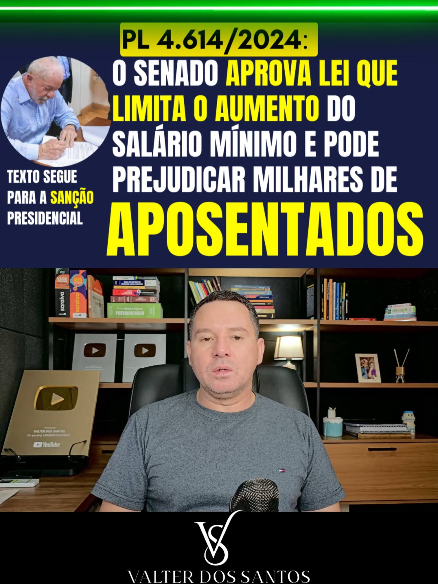 O SENADO APROVA LEI QUE LIMITA O AUMENTO DO SALÁRIO MÍNIMO E PODE PREJUDICAR MILHARES DE APOSENTADOS / PL 4.614/2024: O Senado aprovou em 20/12/2024) o projeto de lei que limita o aumento real do salário mínimo restringe o acesso ao Benefício de Prestação Continuada (BPC).