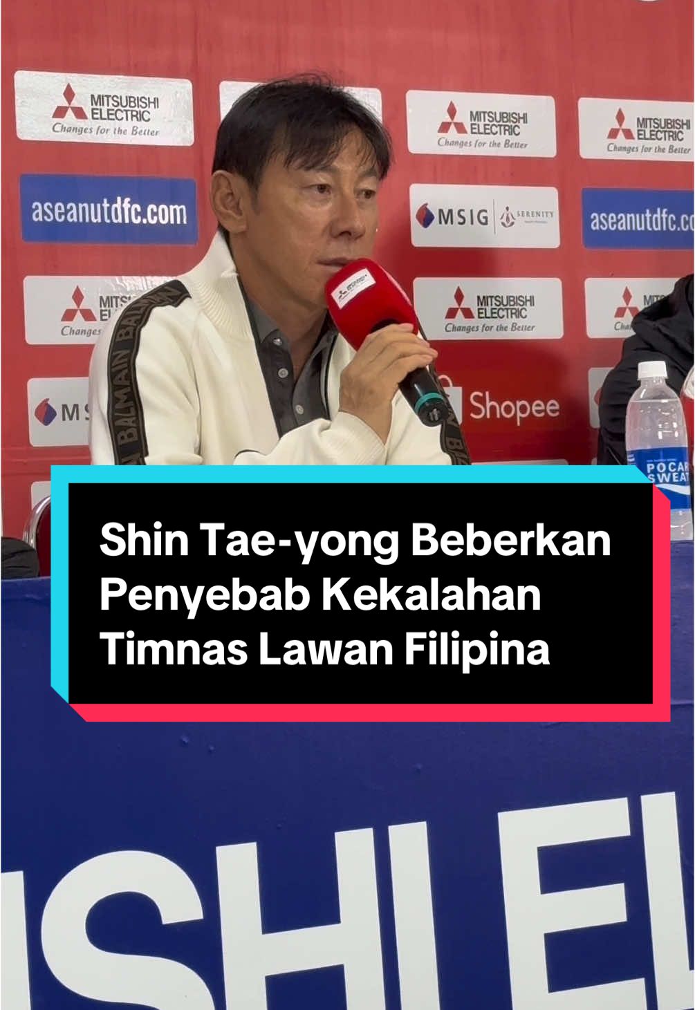 Pernyataan Pelatih Timnas Indonesia Shin Tae-yong Usai Skuad Garuda Dikalahkan Filipina di laga Grup B Piala AFF 2024 di Stadion Manahan Solo #timnasindonesia #timnasindonesia🇮🇩 #timnasday #timnas #shintaeyong #pialaaff #fyp #foryou #foryoupage #fypシ 