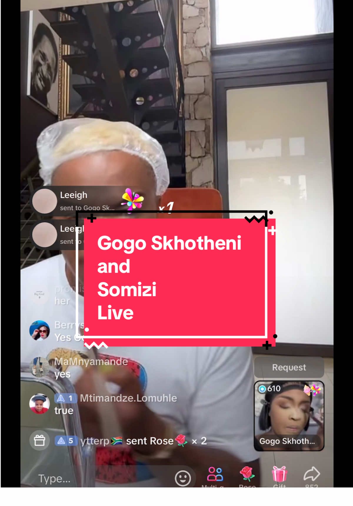 Replying to @Winnie M Masemola Somizi and Gogo Skhotheni Live #SAMA28 #fyp #foryou #somizi #gogoskhotheni 