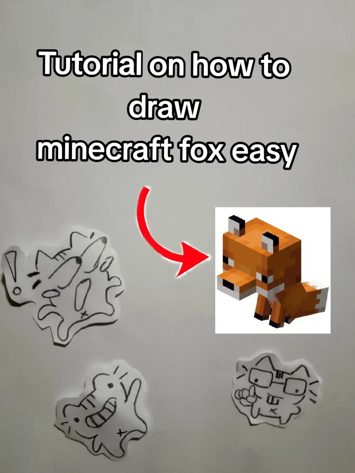 I tried:)  I'm the original..  (don't follow @carlisgone)  #kaorukowaguri #Minecraft #drawing #4u #foryou #manga #fox #tutorials 