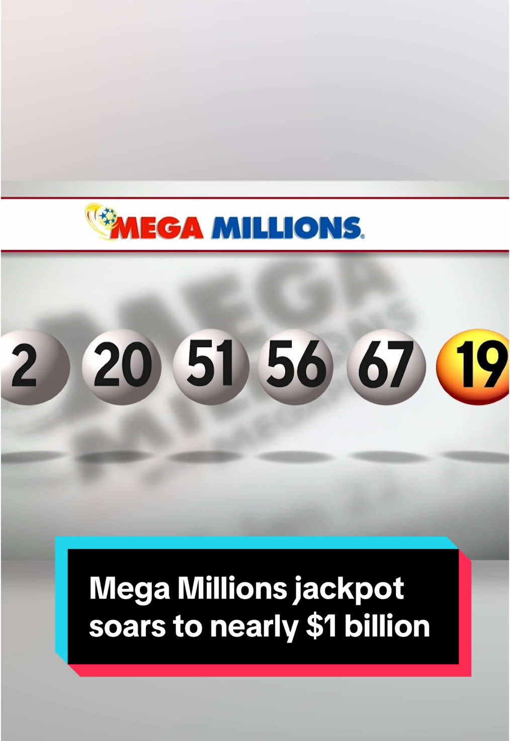 The Mega Millions jackpot is closing in on $1 billion after no one hit last night's $862 million jackpot. #megamillions #news #lottery #lotto #jackpot