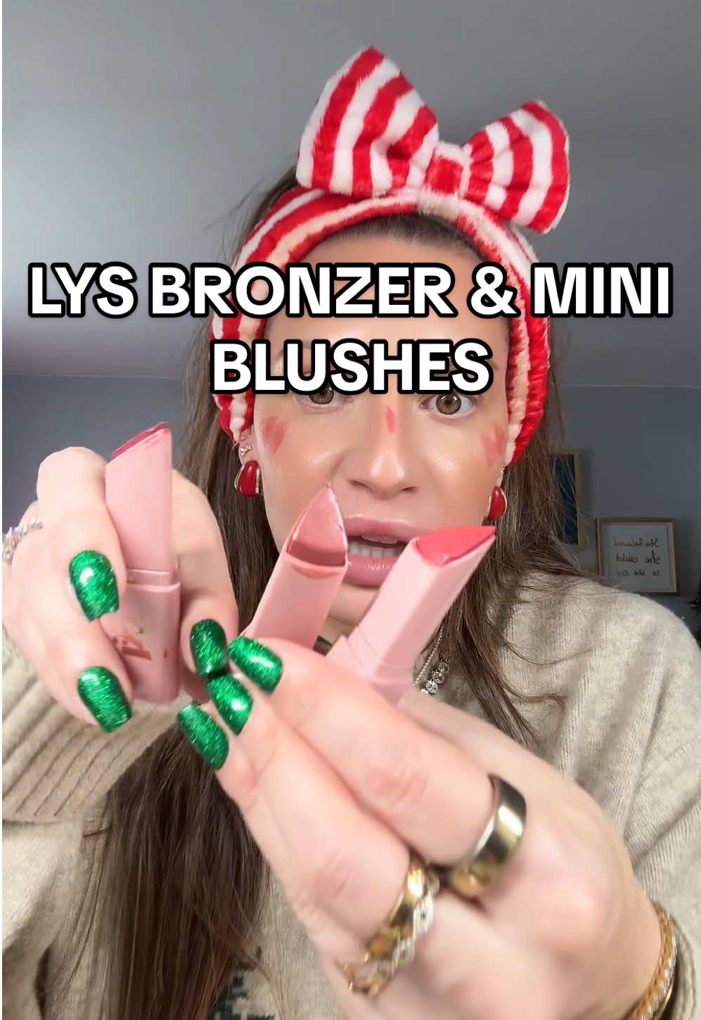 The creamiest dreamiest bronzer AND three blush minis in the same amazing skincare infused formula for $27 WHAT #bronzer #creambronzer #creamblush #lysbeauty #contourtutorial #contouringhacks #holidaymakeup 