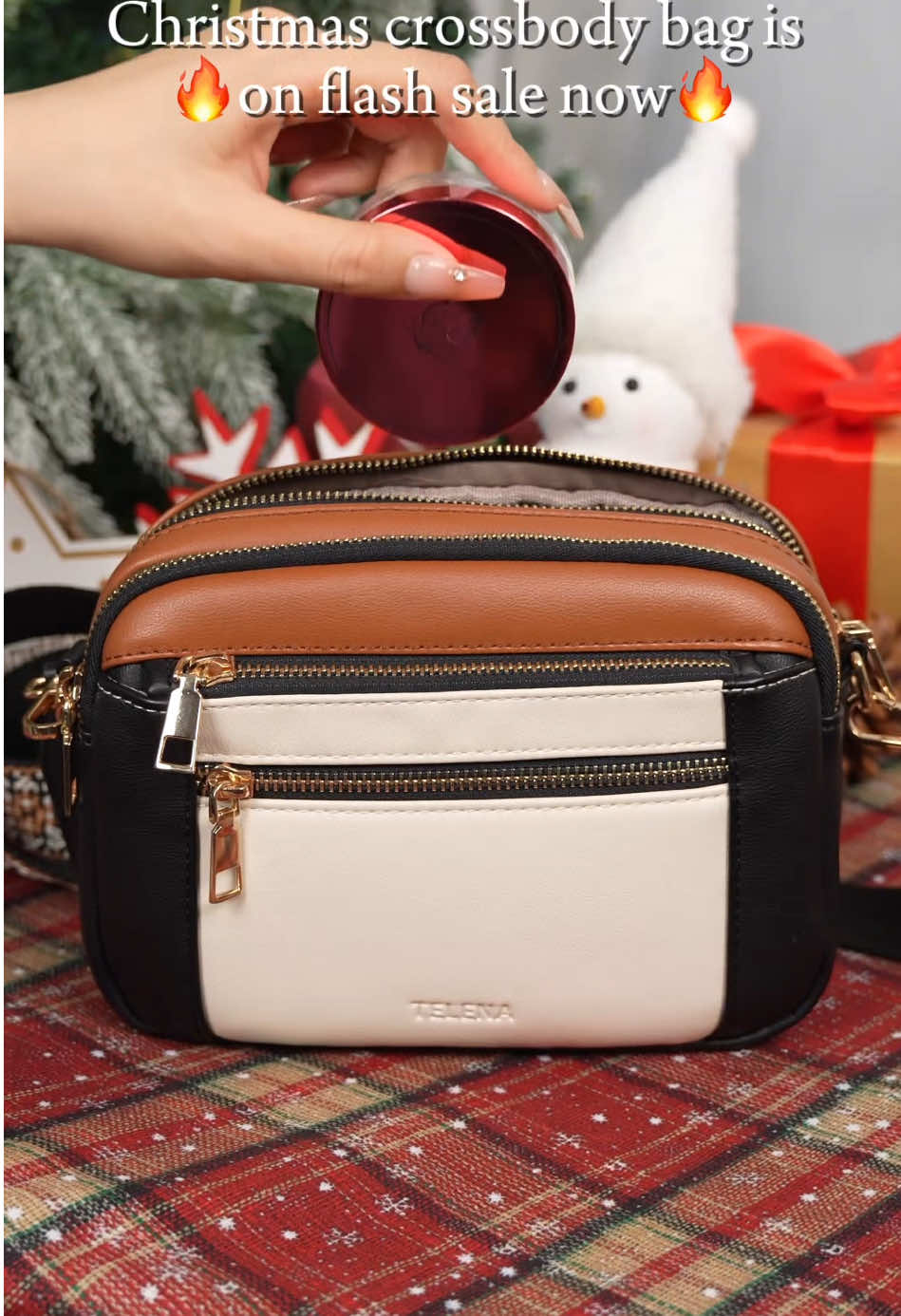 Santa tell me this is the most fashionable crossbody bag for Christmas 🍒✨🎄💝#telenaofficial #telena #bag #aesthetic #tiktokfinds #womanfashion #TikTokShop #fashiontiktok #ttshop #bagcollection #cutebag #largecapacitybag #onsale #fashion #flashsale #trending #fyp #musthaves #tiktokmademebuyit #fypage #tiktokshopyearendsale #winterfashion #wintervibes #leatherbag #crossbodybag #purse #crossbodypurse #christmas #gift #giftideas #christmasdecor #christmascountdown #christmastiktok #christmasgift #shopvideocarnival