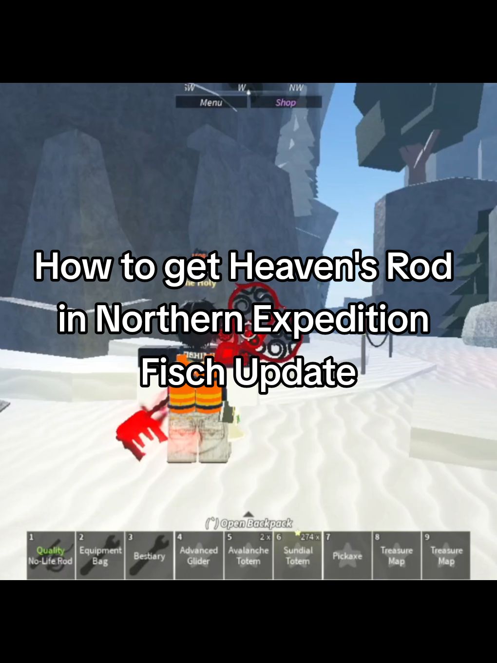 Cara dapetin / How to get Heaven's Rod di Northern Expedition Fisch Update #fisch #robloxfisch #roblox #robloxfyp #fypシ #northernexpedition #heavensrod 