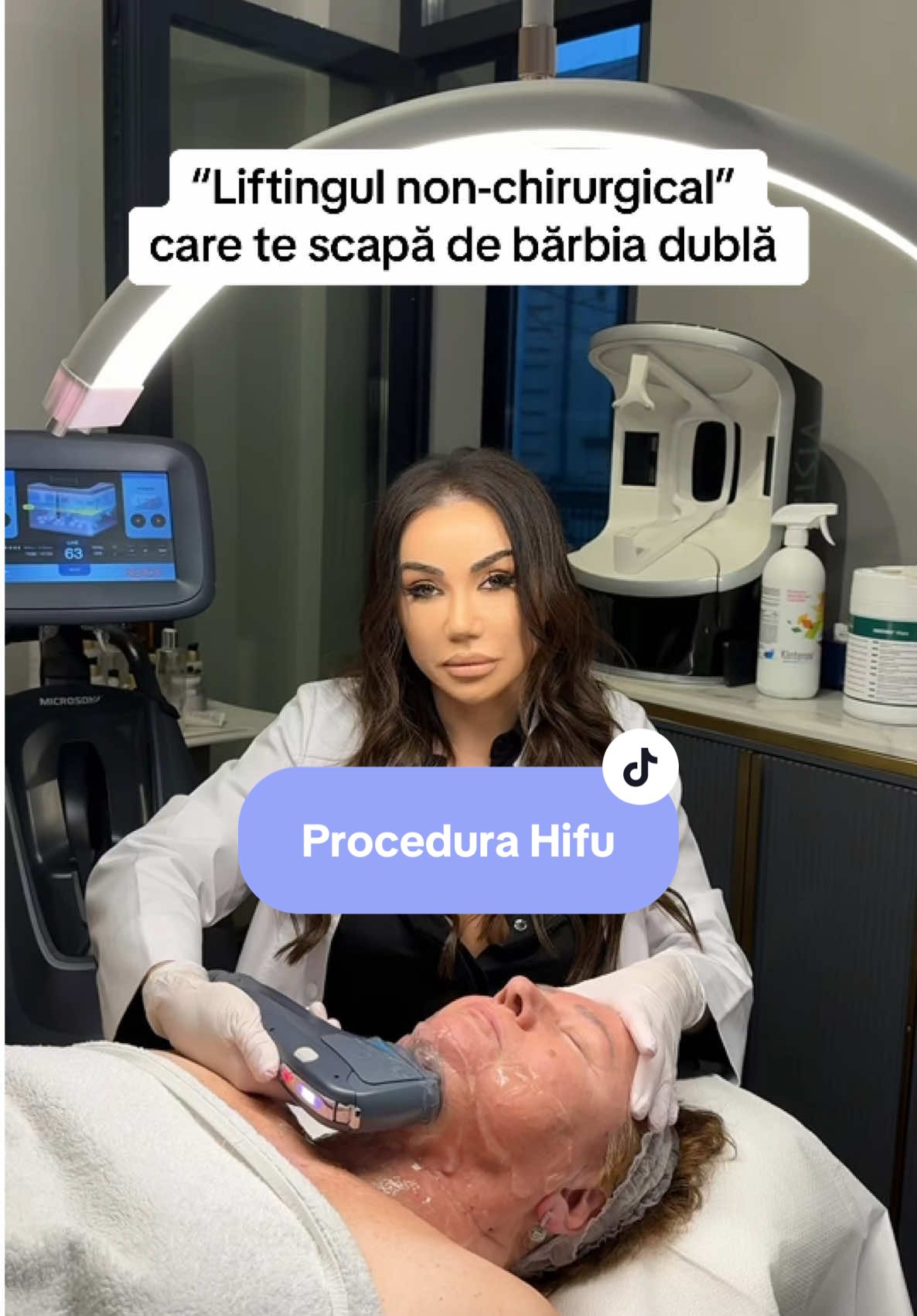 Tu știai că printre beneficiile procedurii HIFU se numără reducerea bărbiei duble, reducerea ridurilor și redefinirea conturului feței? #doublechin #hifu #facecontouring #facelift #antiaging #wrinkles 