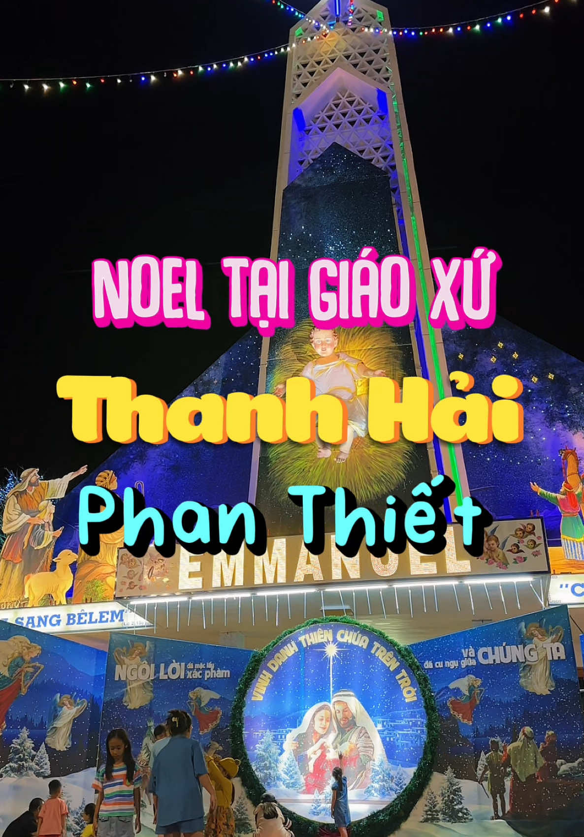 Giáng Sinh - Noel tại giáo xứ Thanh Hải, Phan Thiết đẹp rực rỡ #huylinhtinh #merrychristmas #hellobinhthuan 