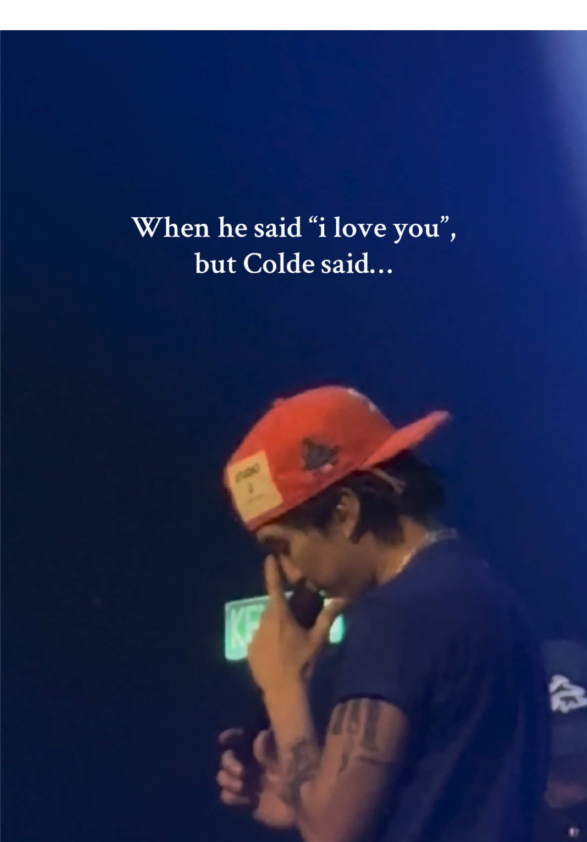 When he said “i love you”, but @Colde said…. #colde #warr #와르르 #blueprinttour #kualalumpur #fyp 