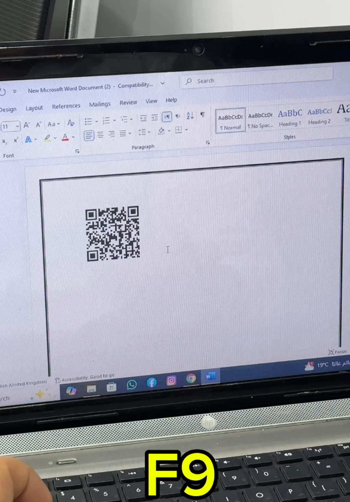 طريقه عمل Qr Code  او Parcode بكل سهوله علي برنامج الورد ، اختصارات في الورد هتغير حياتك  ، word 