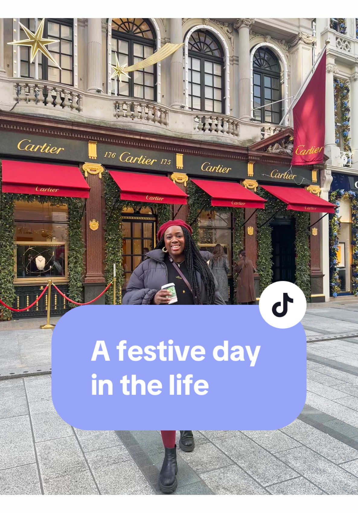 A festive day in the life of a thirtysomething content creator! Got an overpriced coffee at Ralph Lauren on Bond St, £5.45 on a cappuccino! You definitely need to see the Christmas displays on Bond Street, loved seeing Cartier, Chanel and Dior. We then filmed a foodie day in Peckham and I came home and filmed a TikTok live with me @feyiflowers. So gorgeous! #feyiflowers #bondstreet #bondstreetlondon #christmaslights #ralphscoffeelondon #ralphlauren #sezane #dayinthelife #dailyvlog #londonlife #peckham #placestovisitinlondon #microinfluencer #fulltimecreator 