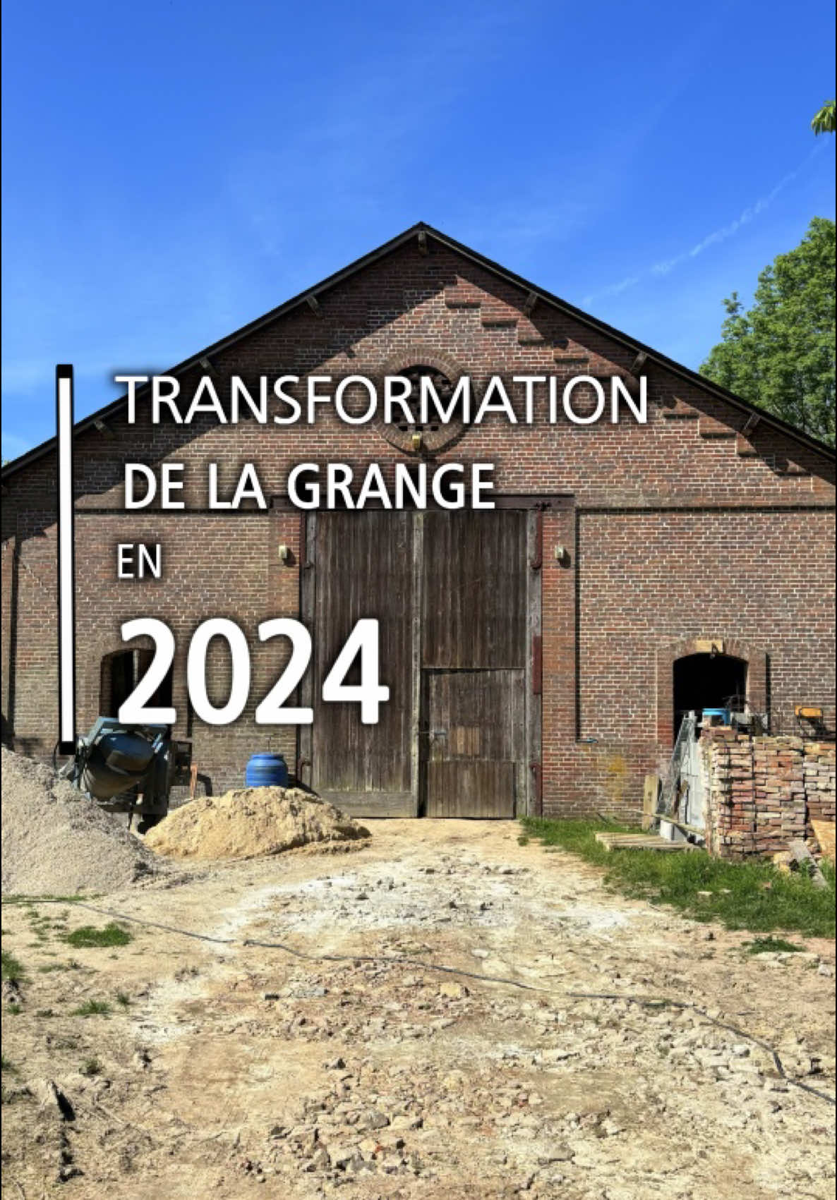 Recap de notre annee de travaux de renovation a la grange #masonry #refurbished #renovationproject #grange #renovationgrange #construction #refurbishment #travaux #transformation #winecellar 