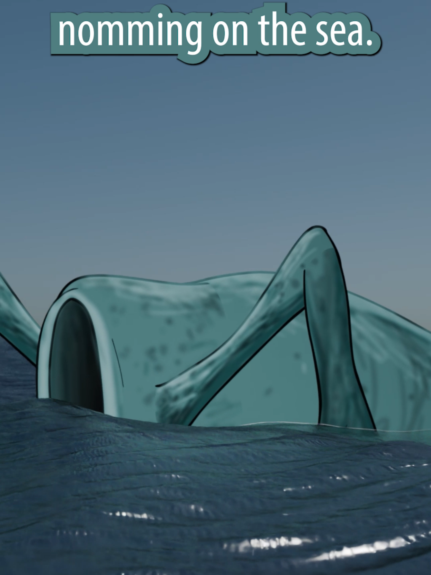 Bloop spots Sea Eater Eating The Sea https://youtu.be/rGsAQO-f-l8 #animation #original #bloop #seaeater #thalassophobia #funnycartoon