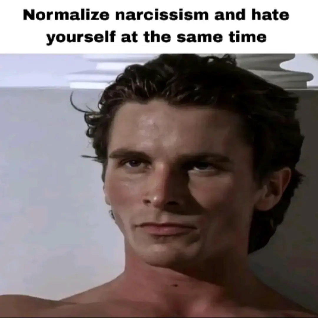 #real #realest #patrickbateman #selfhate #selfhate #selfhate 