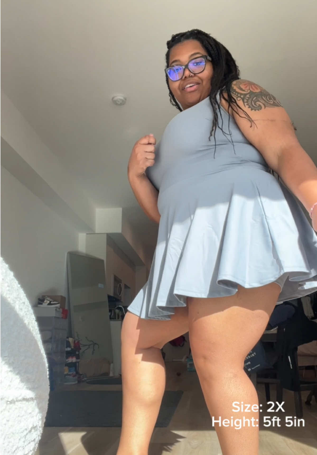 FOUR 😂! But i do love this for tennis 🎾 #plussizefashion #plussizetiktok  #plussizewomen #plussizedress #athleticdress #gymclothes #gymfit #GymTok #workoutclothes #workoutmotivation #tiktokshopmademebuyit 