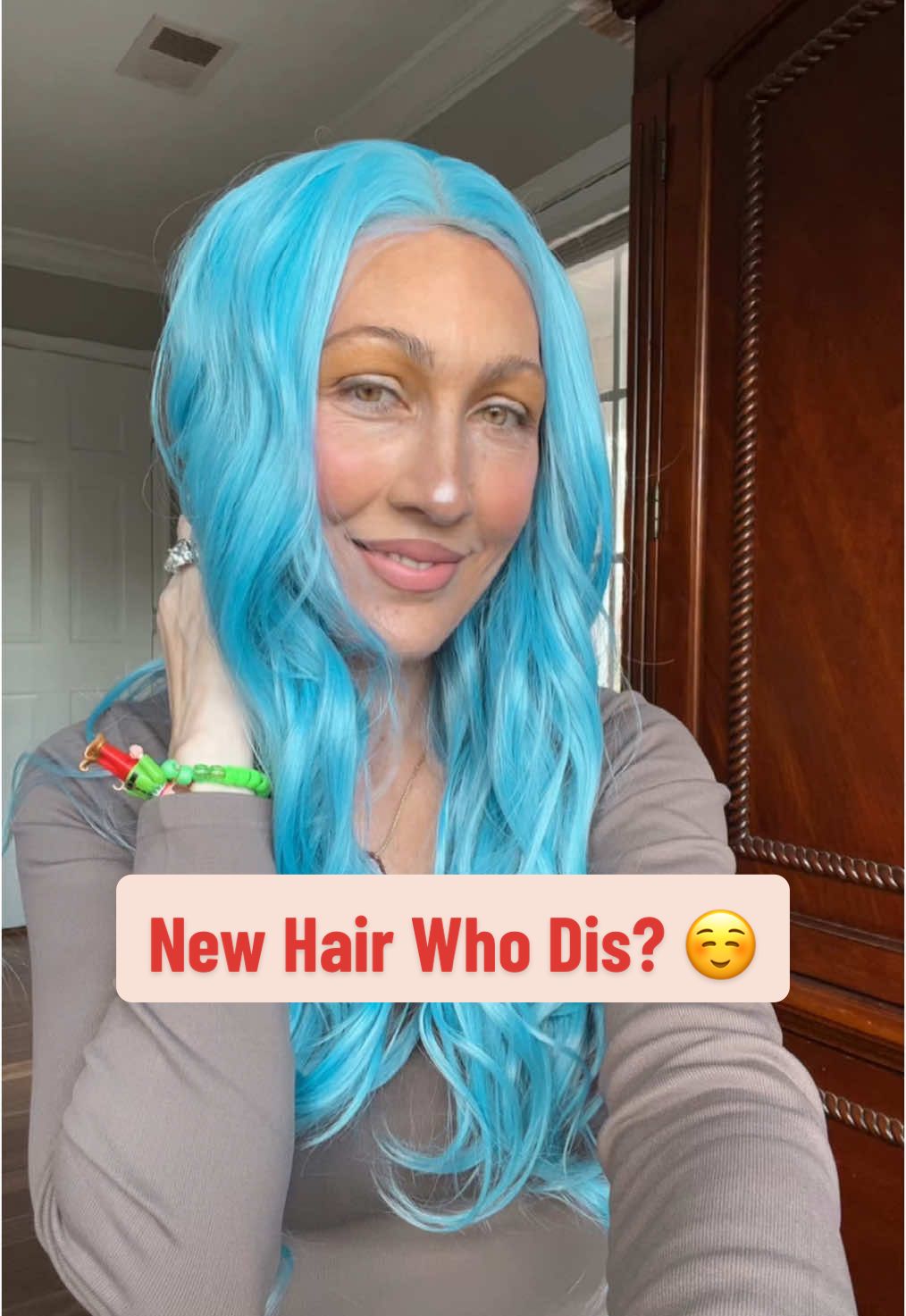 New blue haired wig! This wig is high quality. It has good room in the base, comes with clips & a wig cap, & the hair is soft & silky. #wig #wigstyling #wigtok #wighair #bluehair #bluehairedgirl #bluewig #hairwig #bluehairdontcare #newig #tiktokwigtok #wiglover #wiglovers #wiglove #newhair #newhairwhodis #newhaircolor #fashionaccesories #beautyaccessories #BeautyGifts #ttsbeautybesties #tiktokshopyearendsale #spotlightfinds #freshforwinter #toptierdecember #tiktokshopfinds #TikTokShop #tiktokfinds #tiktokshopholidaydeals #tiktokshopholidayhaul #tiktokmademebuyit #ttstastemakers #ttstakeover #ttslevelup #ttshop #creatorboostcamp #treasurefinds #trending #viralvideo #viraliza #fypシ #foryourpage #foryourpages #foryoupage❤️❤️ 