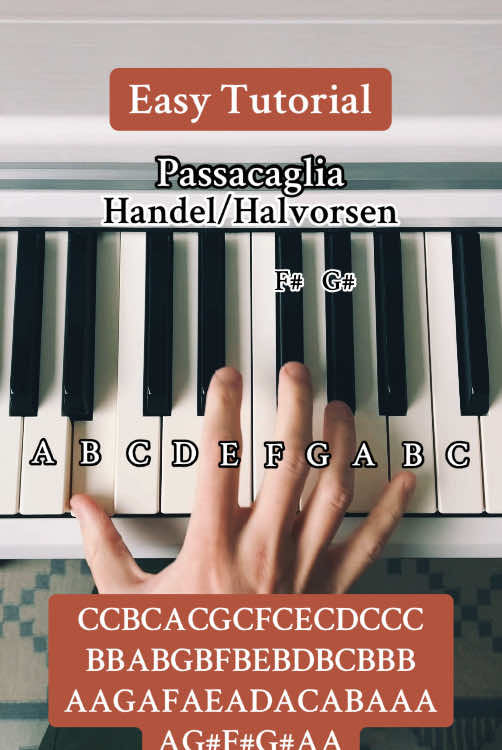 A sound from heaven… 🎼✨ #passacaglia #handel #piano #tutorial 