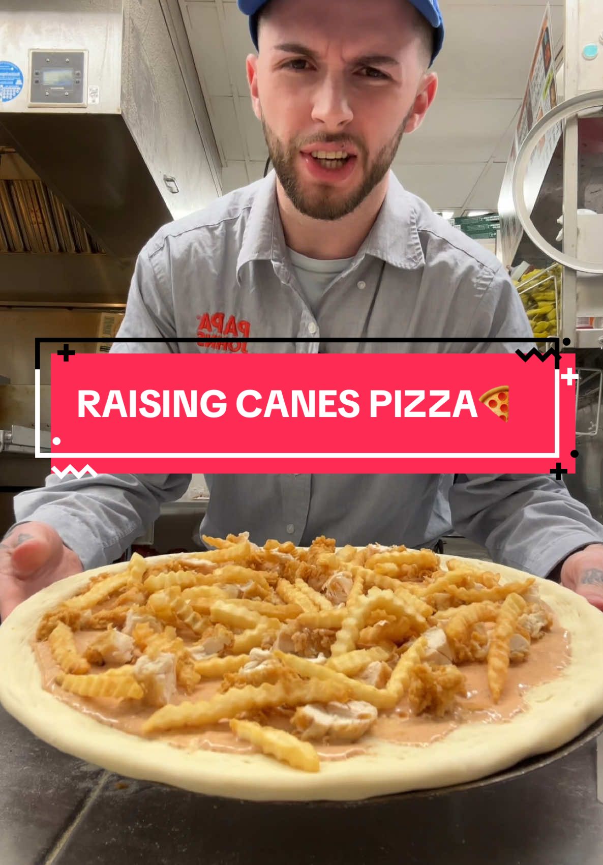 RAISING CANES x PAPA JOHNS 🔥 would you try? #raisingcanes