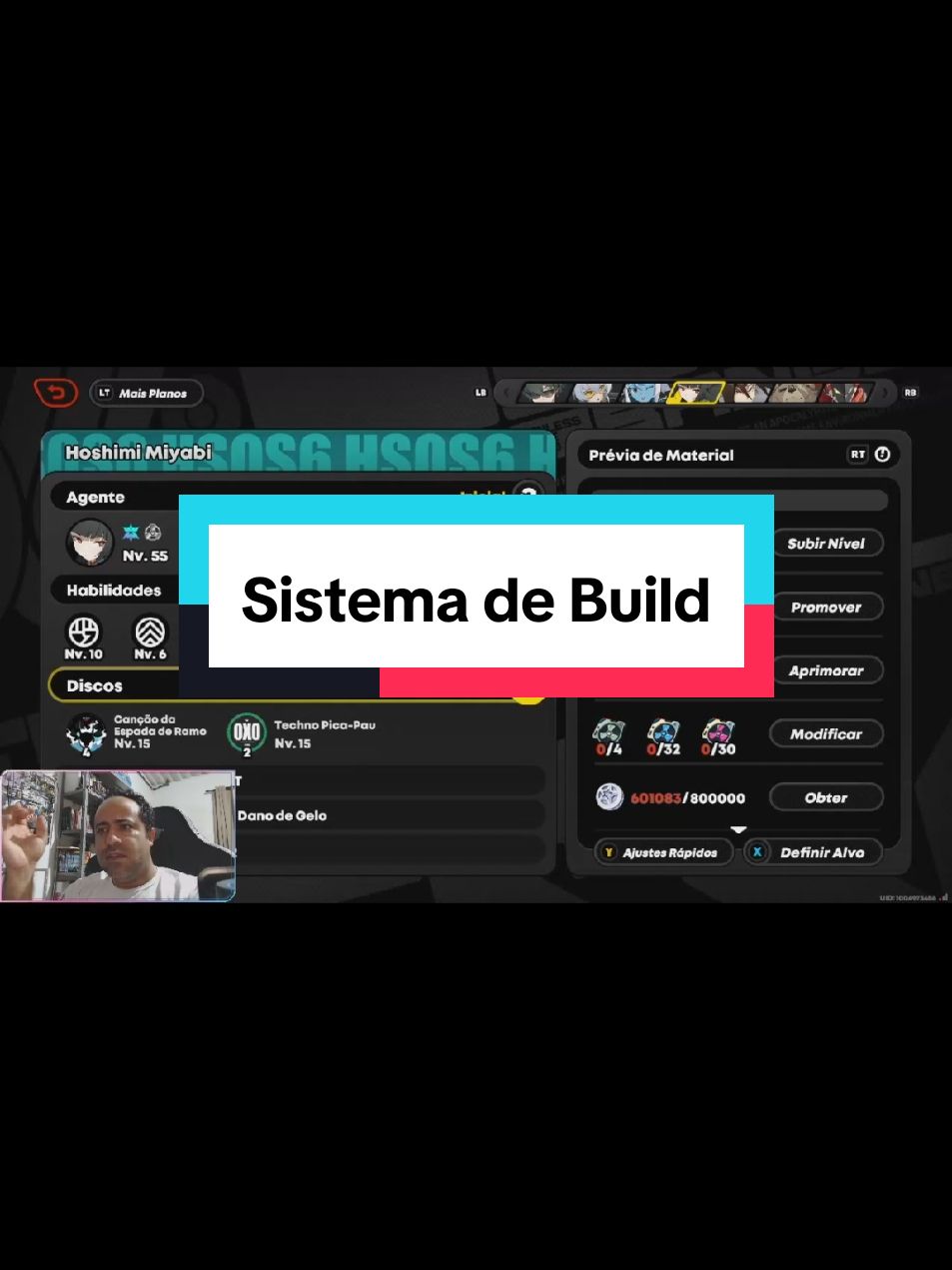 Sistema novo de auxílio  de build dentro jogo ficou top demais! #zzz #zenlesszonezero  #build #sistema #LIVEhighlights #TikTokLIVE #LIVE 