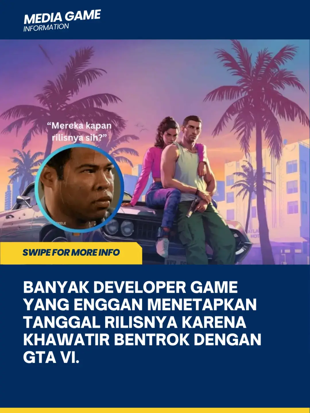 Banyak developer game yang enggan menetapkan tanggal rilisnya karena khawatir bentrok dengan GTA VI. #gta5 #gta #game 