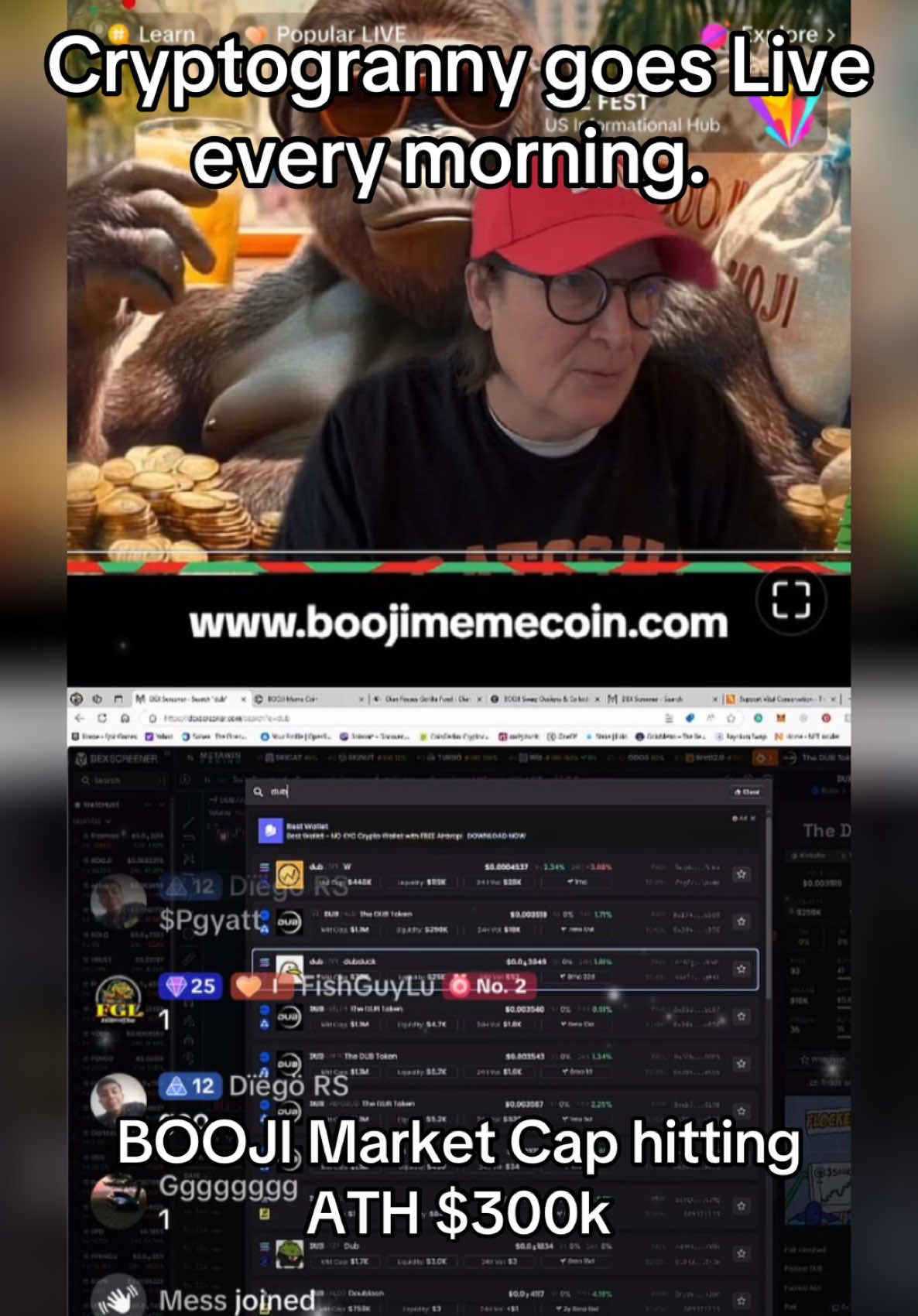 #BOOJI Our market Cap is on the rise. We can do this. Join the party!  www.boojimemecoin.com