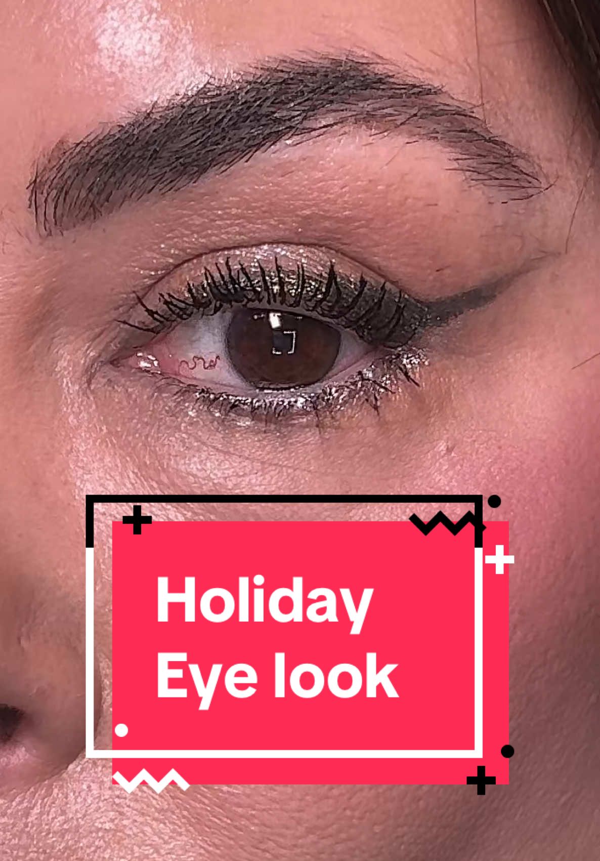 Easy eye look with @Victoria Beckham Beauty satin kajal linets in sequin queen and silver glaze for a fun holiday look. I lole thrse for mature eyes because they glide snd mever tug skin  #Eyeliner #matureskinmakeup #eyelinertutorial #easymakeup #makeuptutorial #makeup #holidaymakeup #fyp 