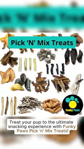 Pick 'N' Mix for your dogs! Find their favourites with a wide selection to choose from! Order yours now!  #funkypawsco #naturaltreats #naturaldogtreats #dogtreats #doghealth #dogwellness #pickandmix #picknmix 
