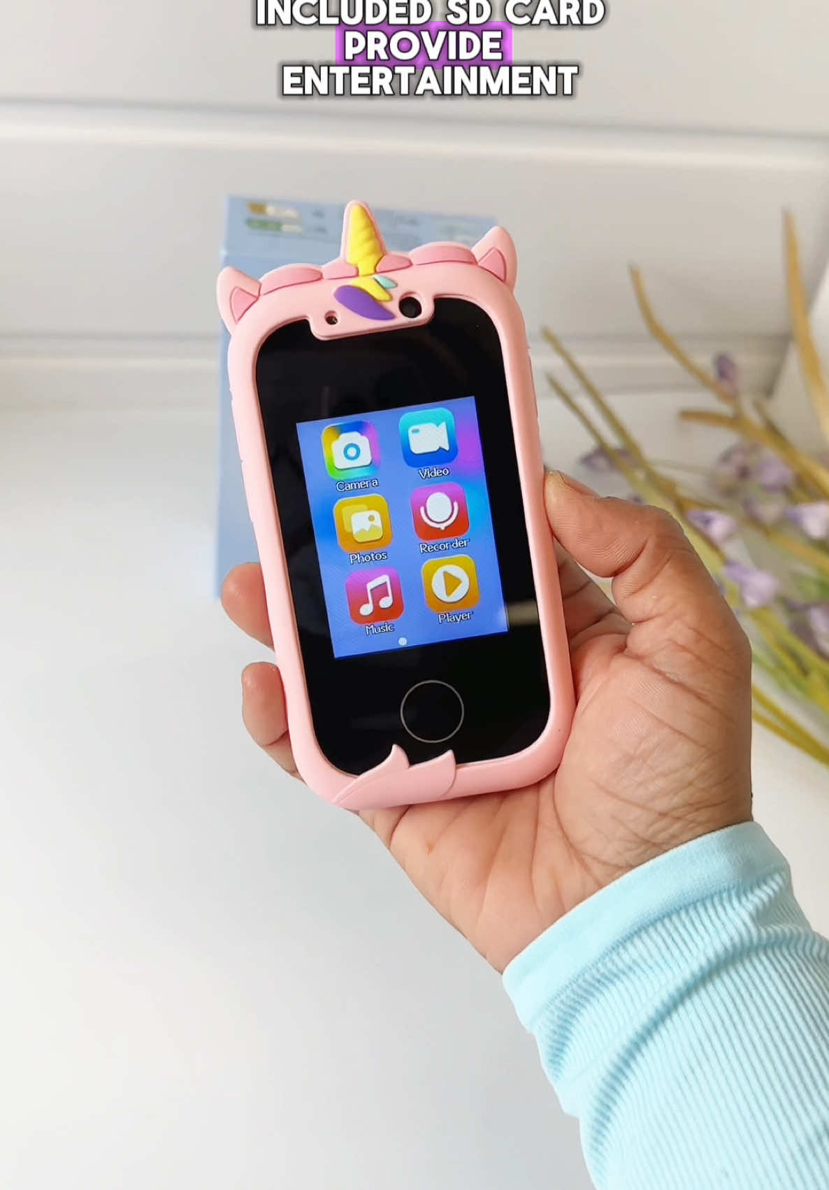 The Kids Smart Phone is a fun and educational toy with games, learning tools, and creative features for kids aged 3-12. #TiktokMadeMeBuyIt #DealDrops #kidssmartphone #smartphone #kidsphone #phone