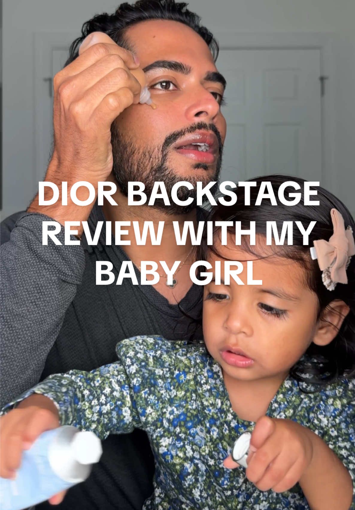 A very special makeup review ♥️🧿 Tried the @Diorbeauty Backstage Foundation for the first time ever shade 4.5W and my daughter provided her expert opinion! #makeup #makeupreview #foundation #diorbeauty #diorbackstagefoundation #BeautyTok