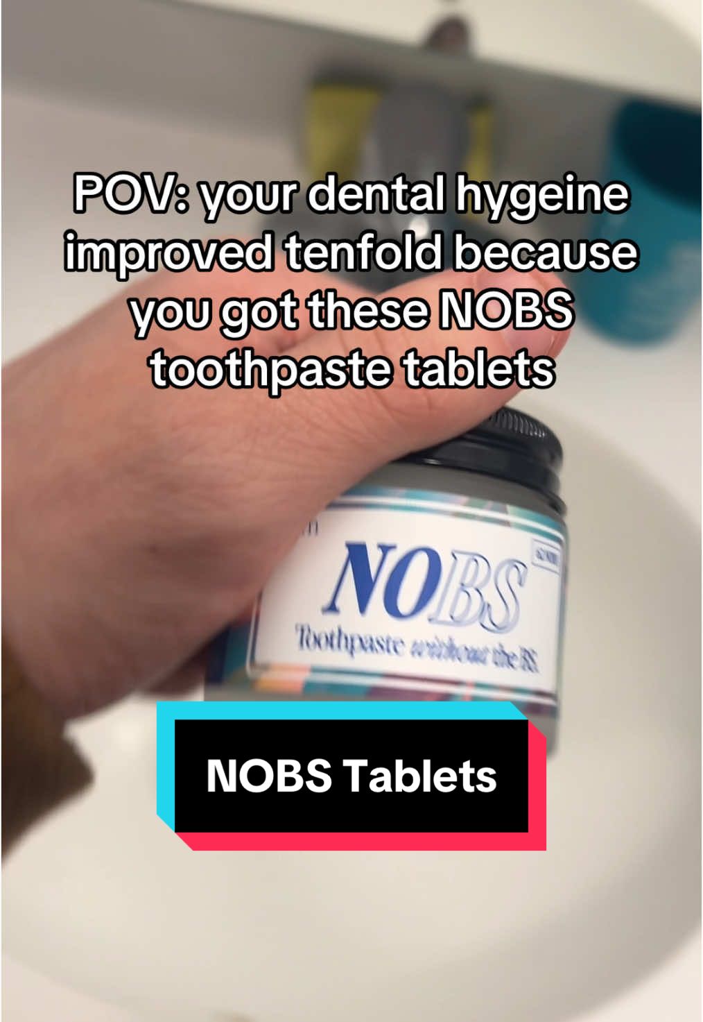 my teeth are whiter than this counter now #nobs #toothpaste #giftideas #dentalhygiene #teethtok #nobstoothpaste 