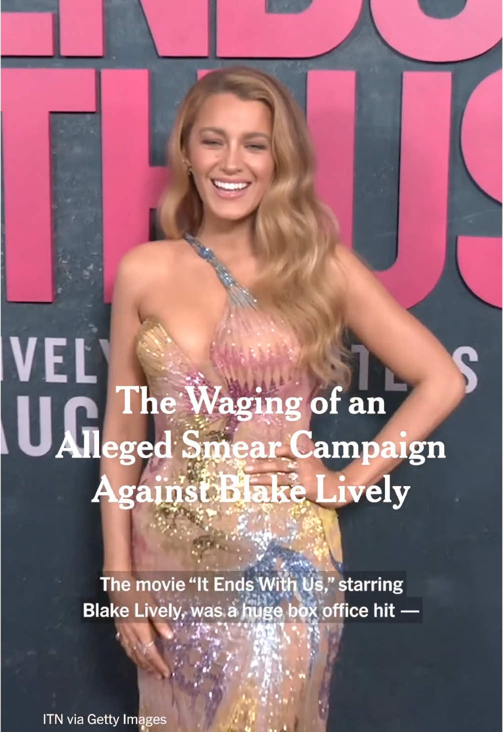 As the movie “It Ends With Us” became a box office success, online criticism of Blake Lively skyrocketed. A New York Times review of private messages and documents shows what happened after she accused Justin Baldoni, her co-star and the director, and Jamey Heath, the lead producer, of misconduct on set. Megan Twohey, our investigative reporter, explains the inner workings of an alleged Hollywood smear campaign that followed. Read the full investigation at the link in our bio. Video by Megan Twohey, Gabriel Blanco, Laura Salaberry, Rebecca Suner and Claire Hogan / The New York Times #BlakeLively #JustinBaldoni #ItEndsWithUs #IEWU #ItEndsWithUsMovie #Hollywood