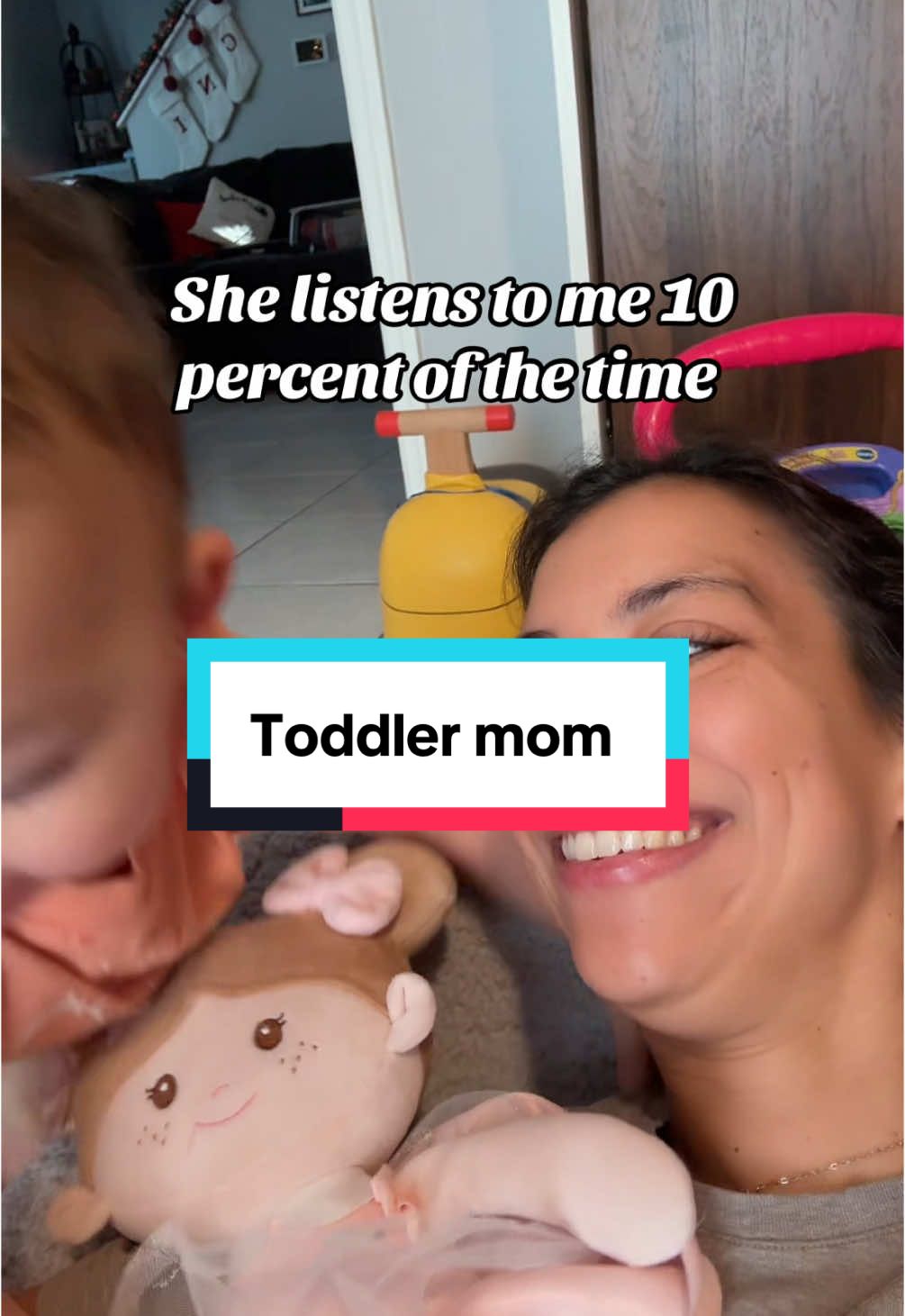 My toddler woke up today and chose violence 😂 send help! #toddlermom #momlife 