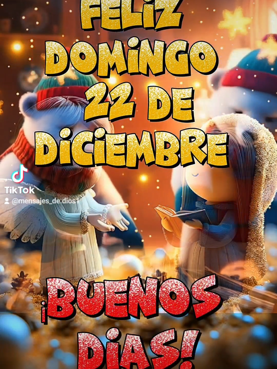 Buenos Días! Feliz Domingo 22 de Diciembre! #buenosdias #buenosdiasmundo #felizdia #felizdomingo #navidad #navidadentiktok 