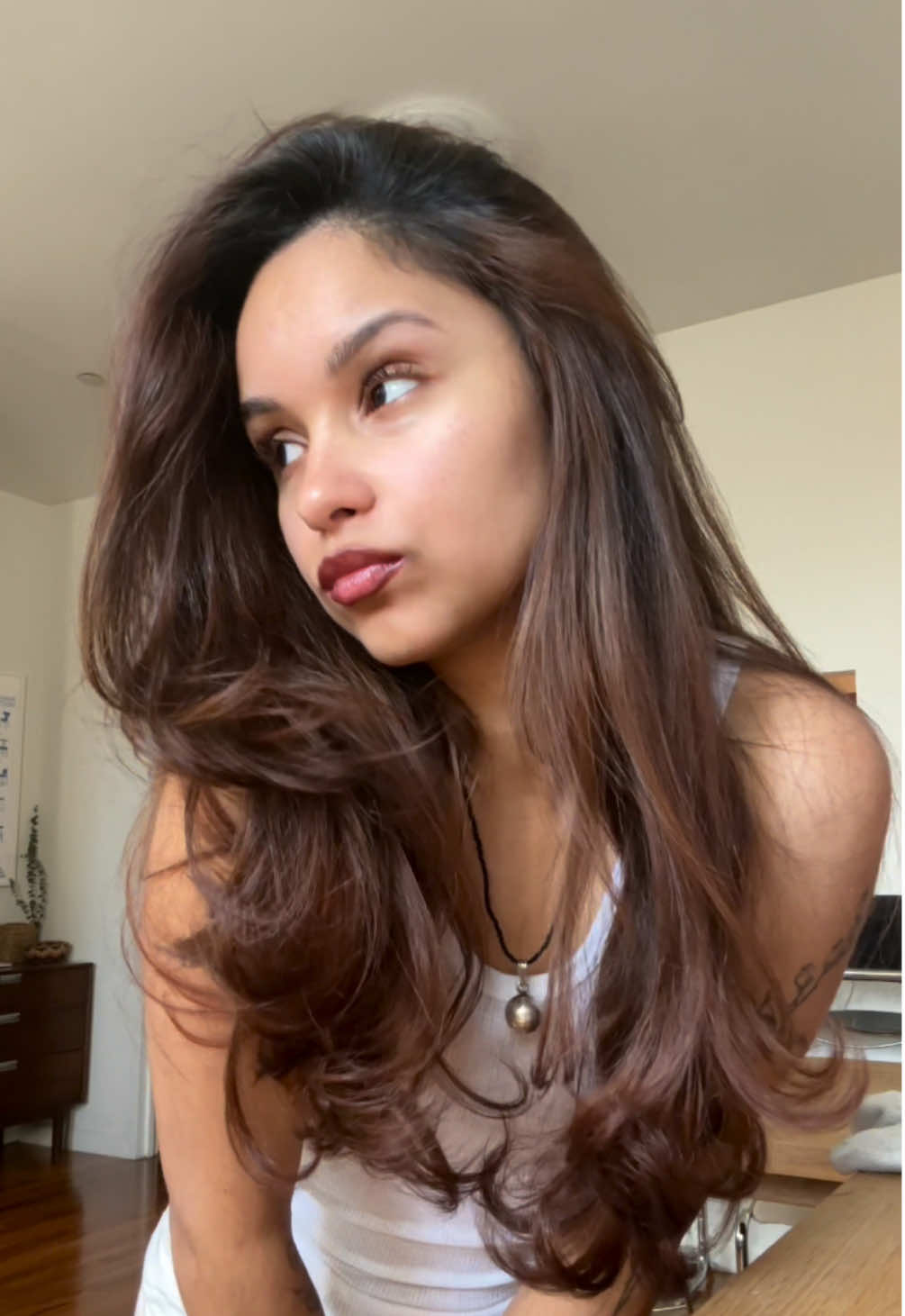 Entering the year w a dominican blow out #hairtok #hairtransformation #blowout 