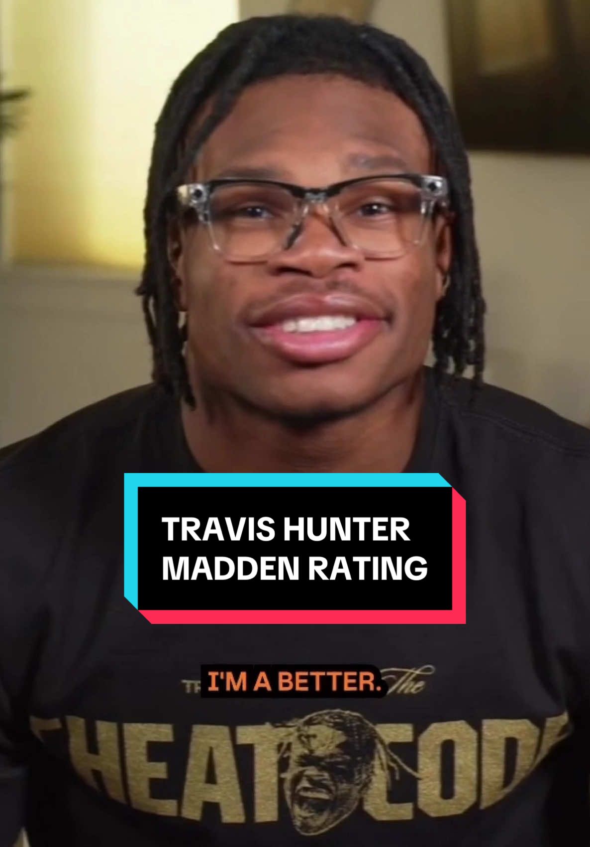 Travis Hunter and Chad Johnson about to go 1v1 for his Heisman trophy and rookie Madden ratting. 😂 #madden #nfl #ratings #travishunter #interview 