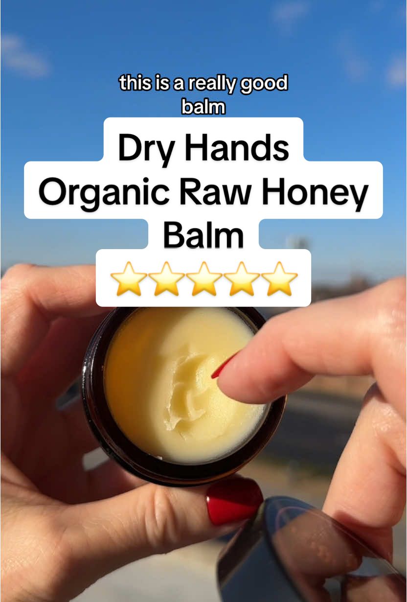 Dry hands rejoice! I also put it on aging spots anywhere I find them on my body. Organic raw honey grass-feed beef tallow balm for the win! #dryhands #handbalm #honeybalm #beeftallowskincare #balm #organicskincareproducts #organicskincare #skincaretok #winterskincare #starcreatorcompetition #ttsdelight 