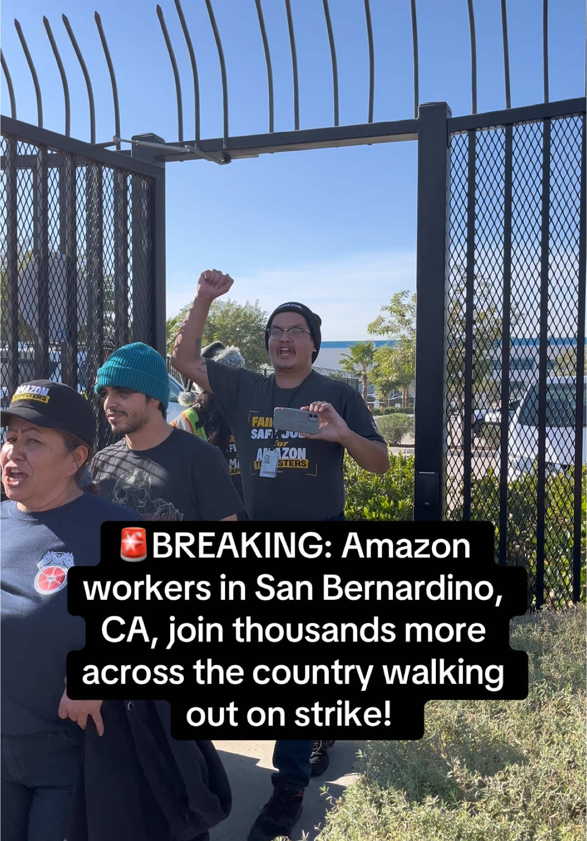 🚨📦BREAKING: Workers at Amazon’s second-largest air hub, KSBD in San Bernardino, CA, join thousands more across the country walking out on strike!  All out to support striking Amazon workers! 📍2535 E 3rd St, San Bernardino, CA 92410