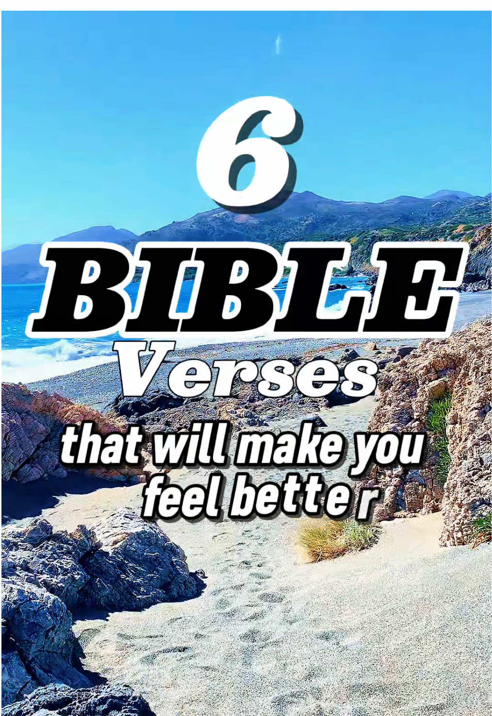 6 Bible Verses that will make you feel better #bibelverse