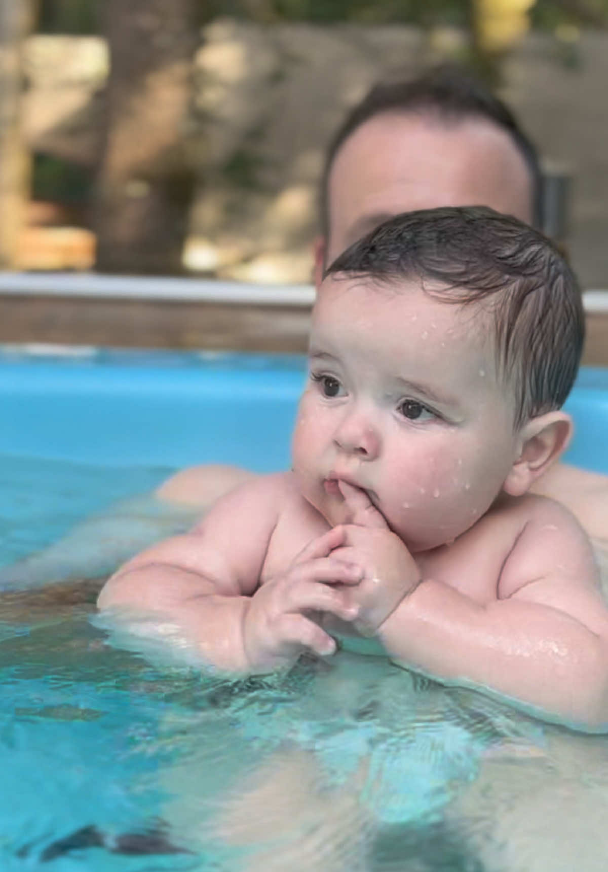 Como eu amo piscina genti 🥰 #bebestiktoks #bebes #piscina #fyp #baby 