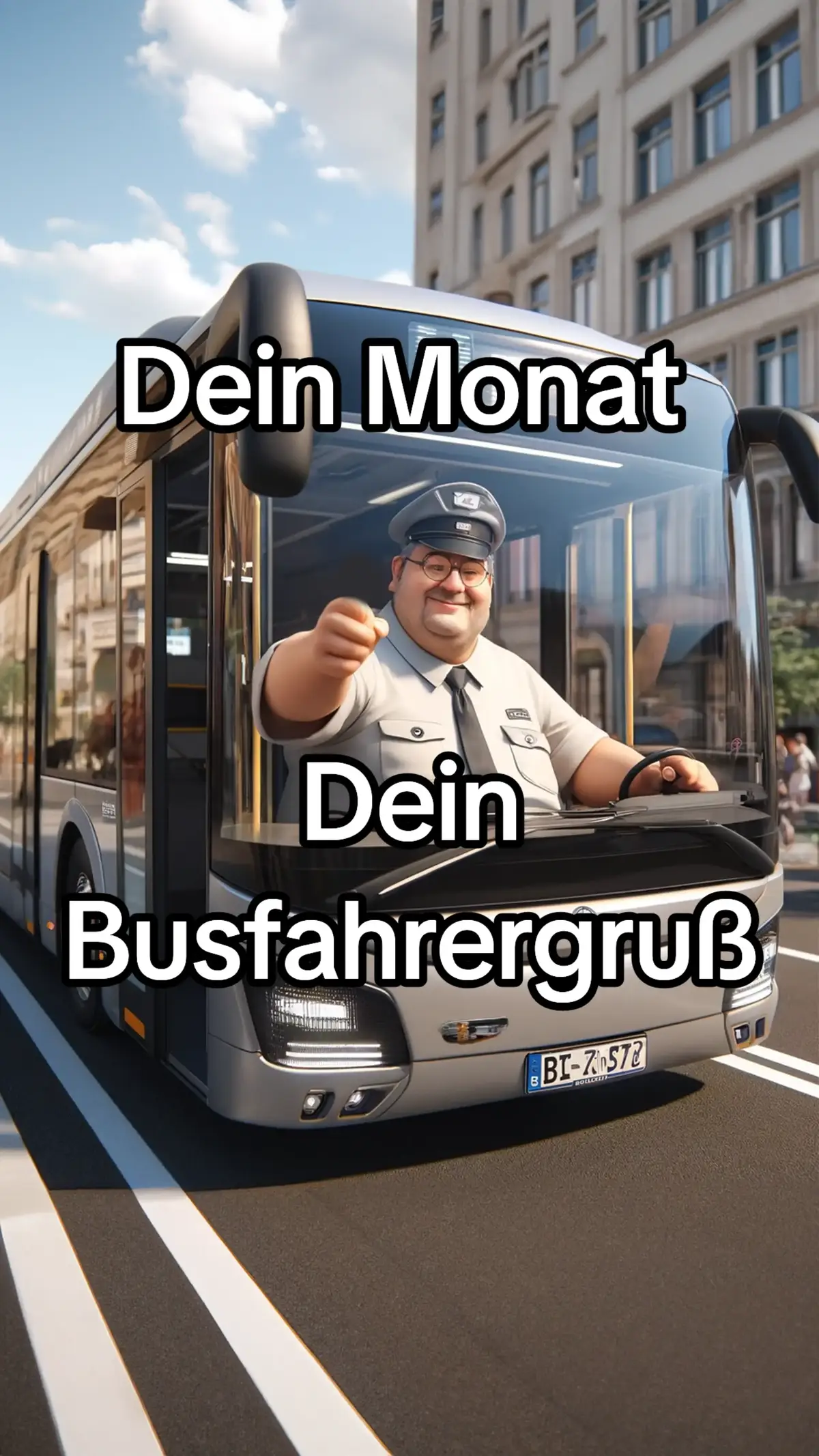 #Busfahrer #Michel #Gruss #Hand #Finger #Zeichen #Kollegen #Bus #Viral #Hype #ceo 