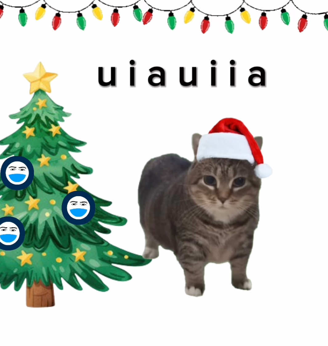 All I want for Christmas is u i a i i u!! 🎄😻🎁❄️ #pokigames #christmas #xmas #spinningcat #catsoftiktok 