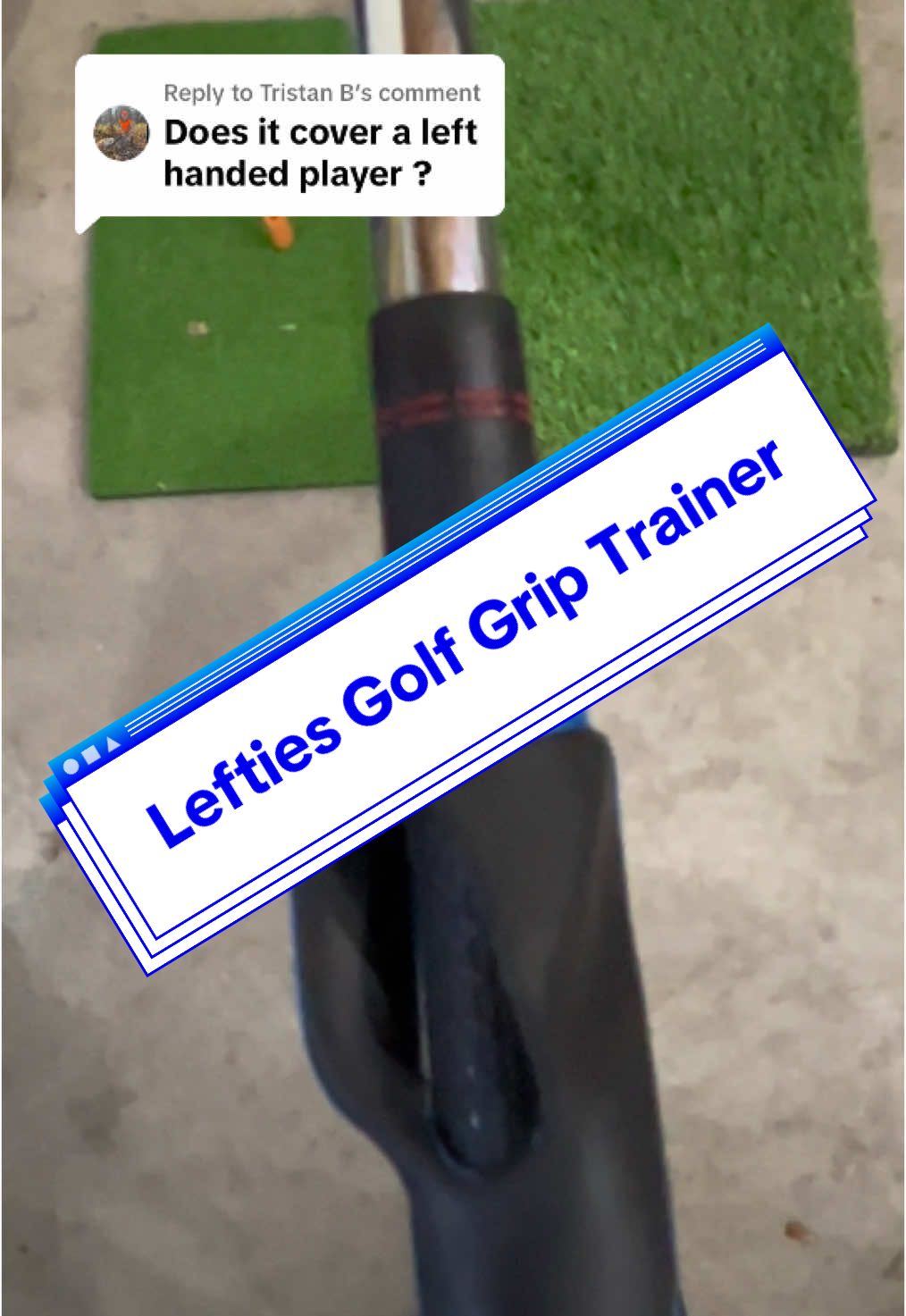Replying to @Tristan B Golf Grip tool now in stock for Lefties #golfswings #practice #tool #golfer #lefties 