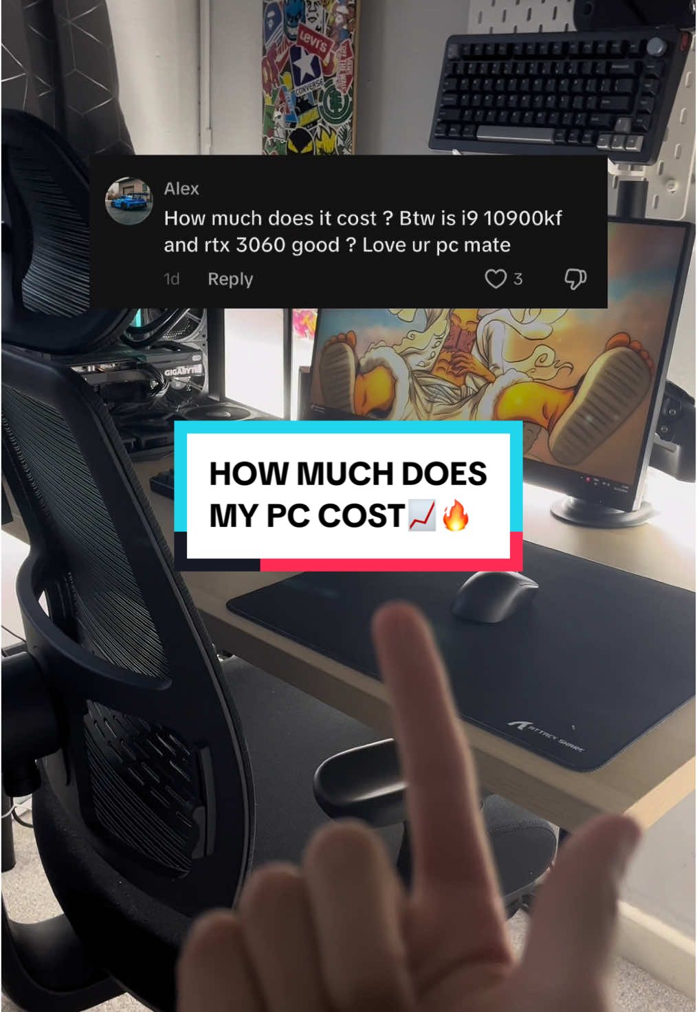 How much does my budget PC cost⁉️🔥 ##pc#fpstest #fps ##christmas##budget##pcs##pcbuild##pcgaming ##tech#techtok #tipsandtricks #CapCut #gpu #cpu #boost #massive