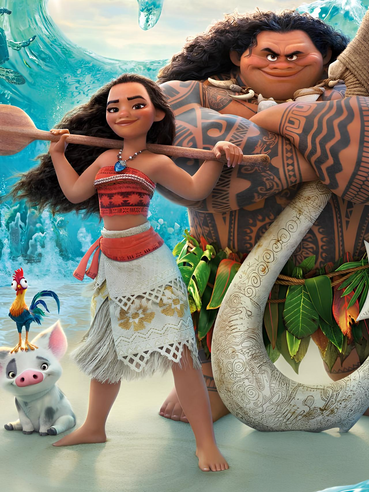 Essa dupla é tudo pra mim, nunca vou superar!🤩 #moana #maui #moanaedit #moanamovie #disney #aventura #animacao